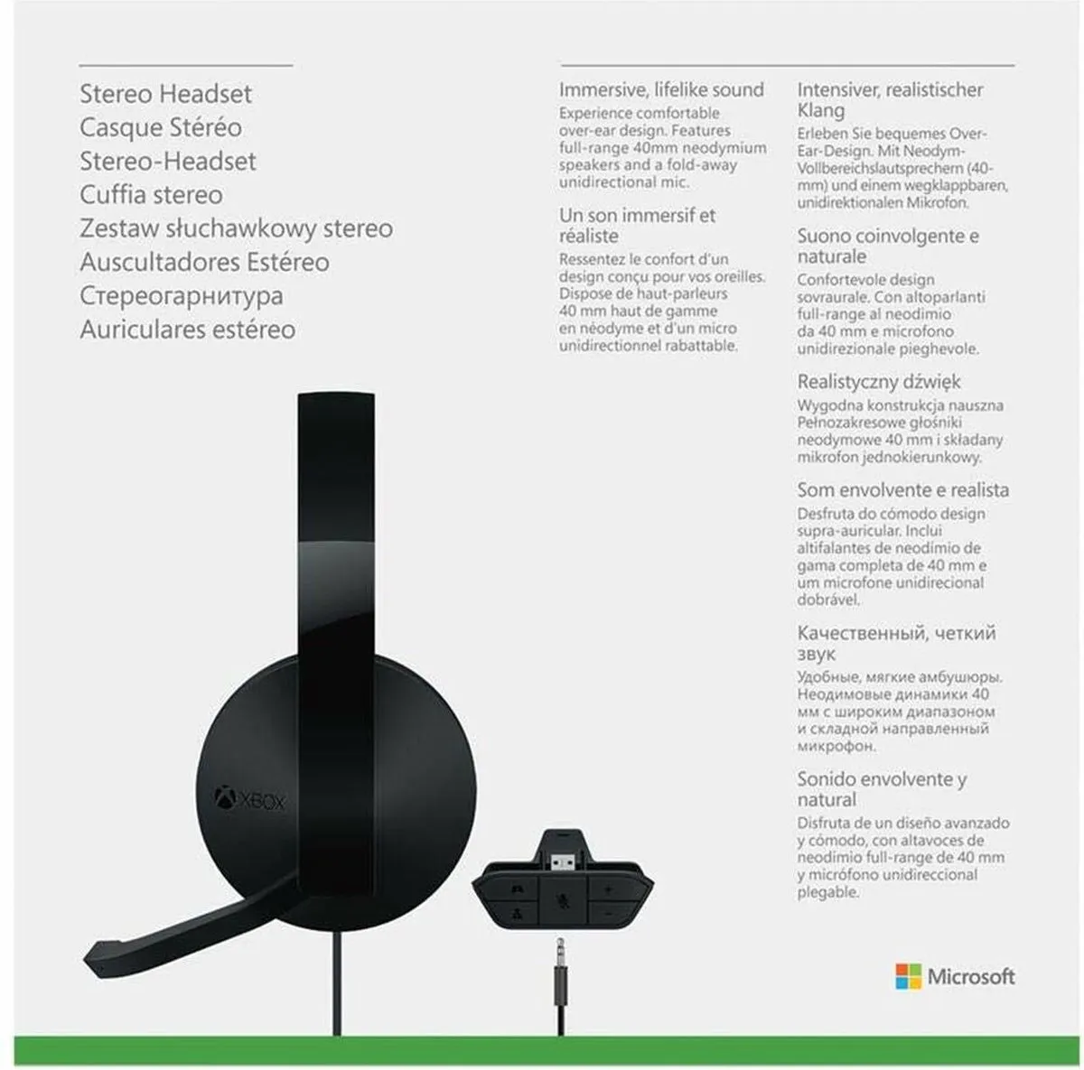 Xbox Stereo Headset S4V-00013 - Zwart - afbeelding 6 van 6