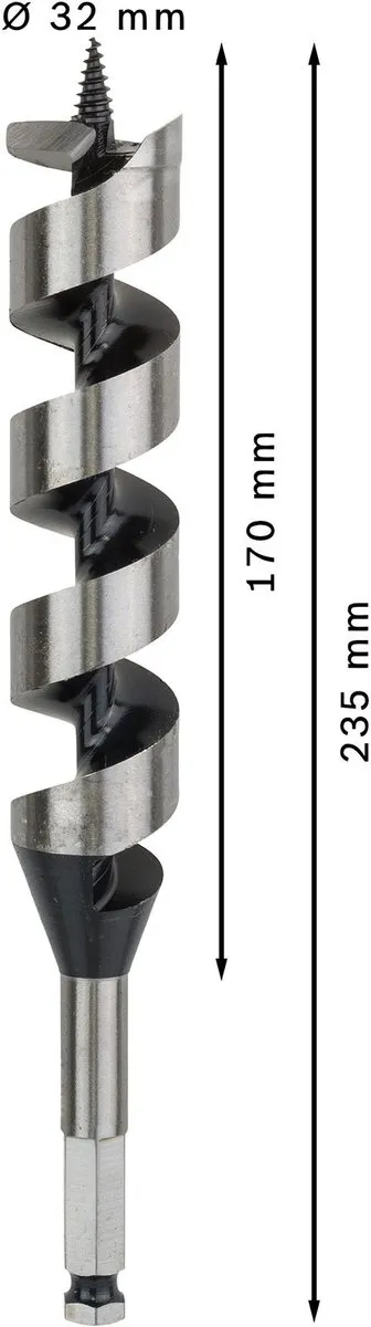 Bosch Professional Slangenboor 32x235mm - Hout - MPN 2608597639