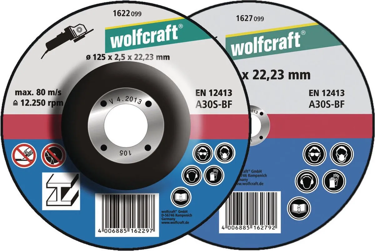 Wolfcraft Doorslijpschijf Metaal 125mm - 1 Stuk - afbeelding 4 van 4