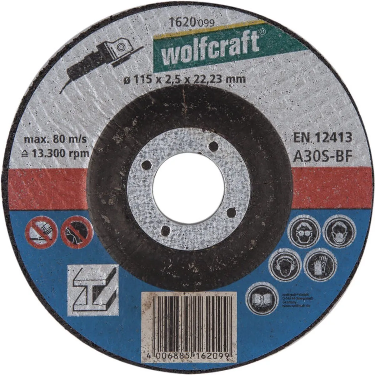 Wolfcraft Doorslijpschijf Metaal 125mm - 1 Stuk - afbeelding 3 van 4