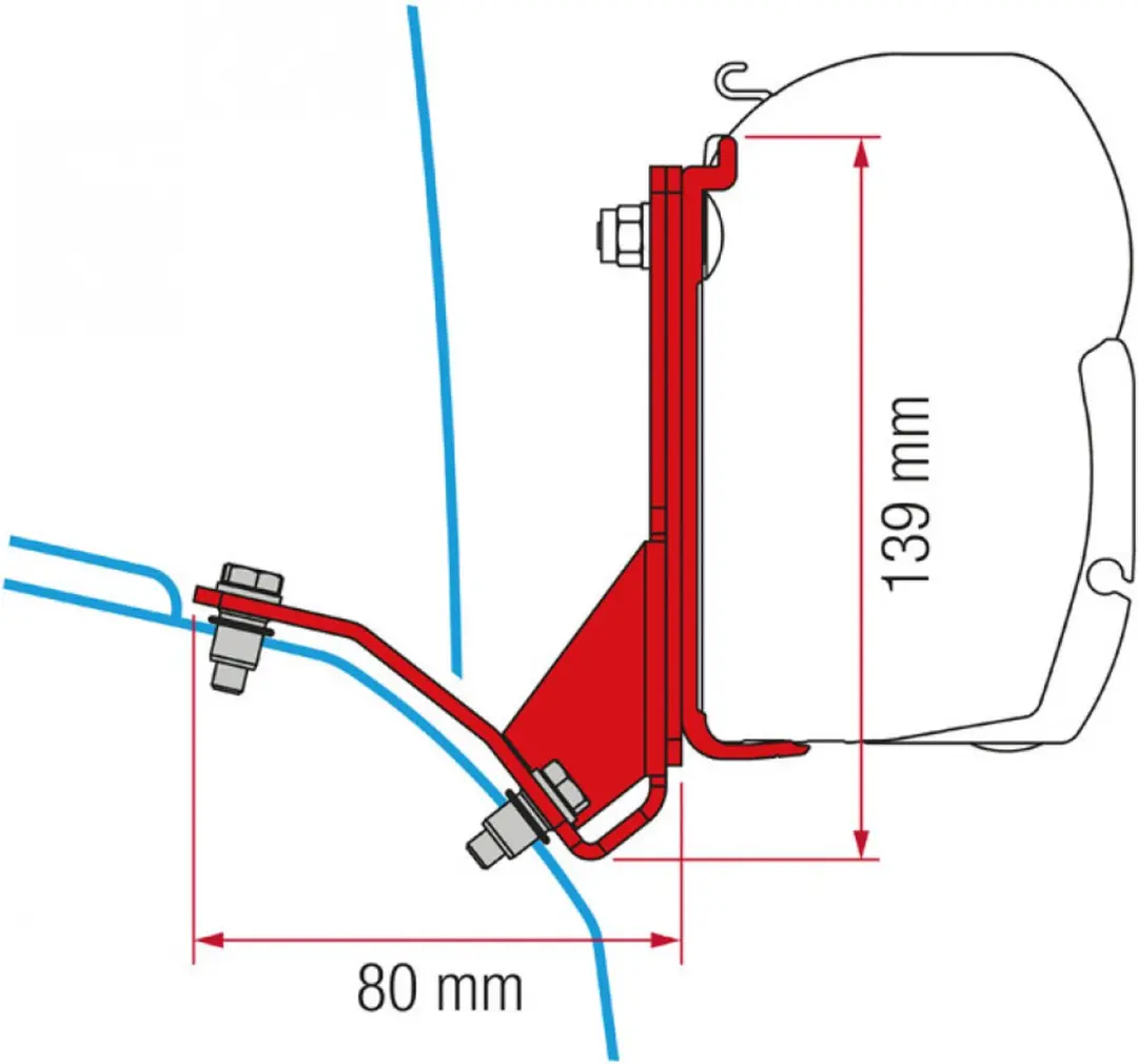 Fiamma F45 Ducato Hymercar adapterkit