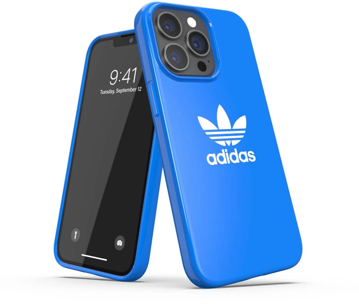 adidas Snap Case Trefoil hoesje voor iPhone 13 & iPhone 13 Pro - Blauw