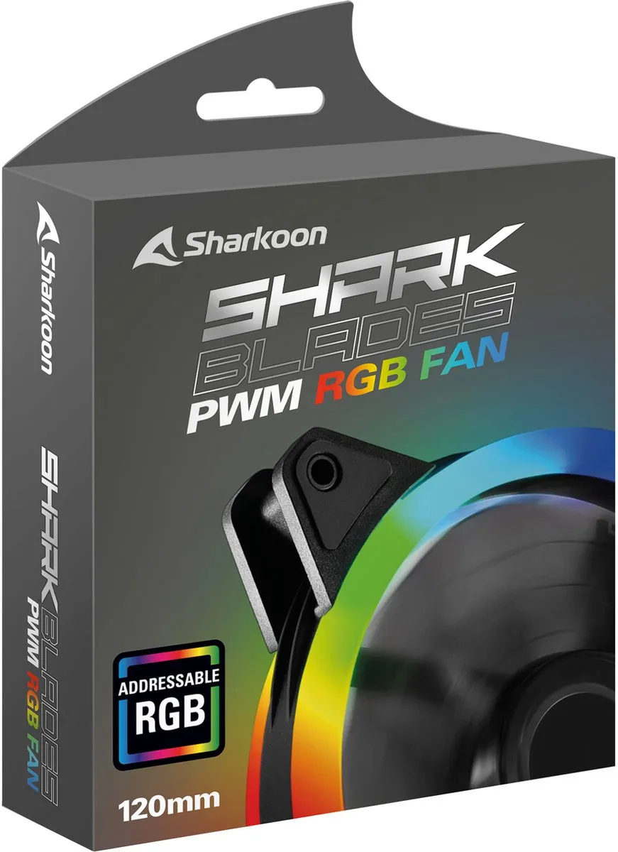 Sharkoon 4044951034307 Ventilator 12cm - Zwart