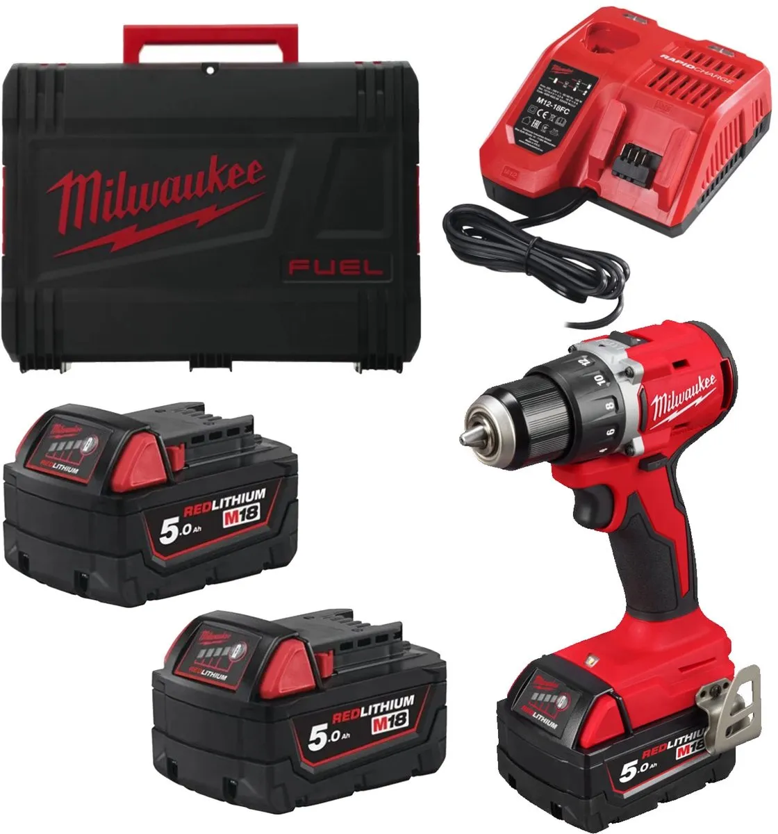 Milwaukee M18 BLDDRC-502C Boor-/schroefmachine