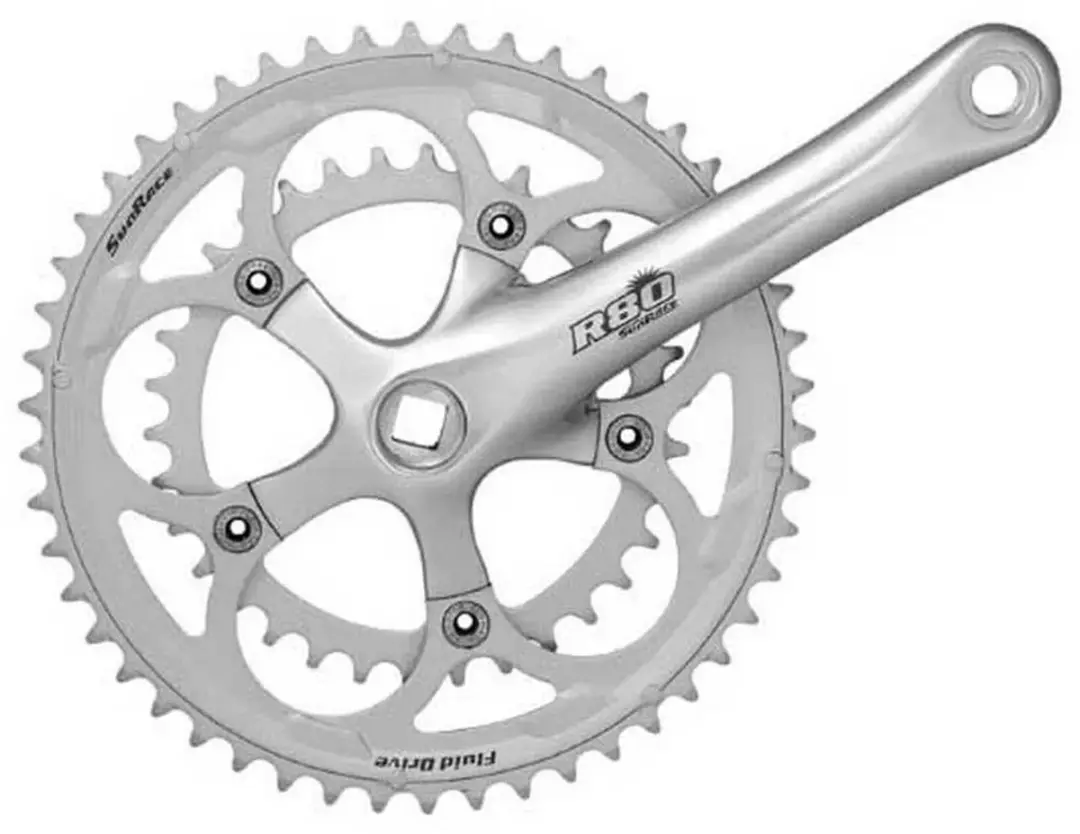 Sunrace Crankstel Zilver 170 mm / 50/34t