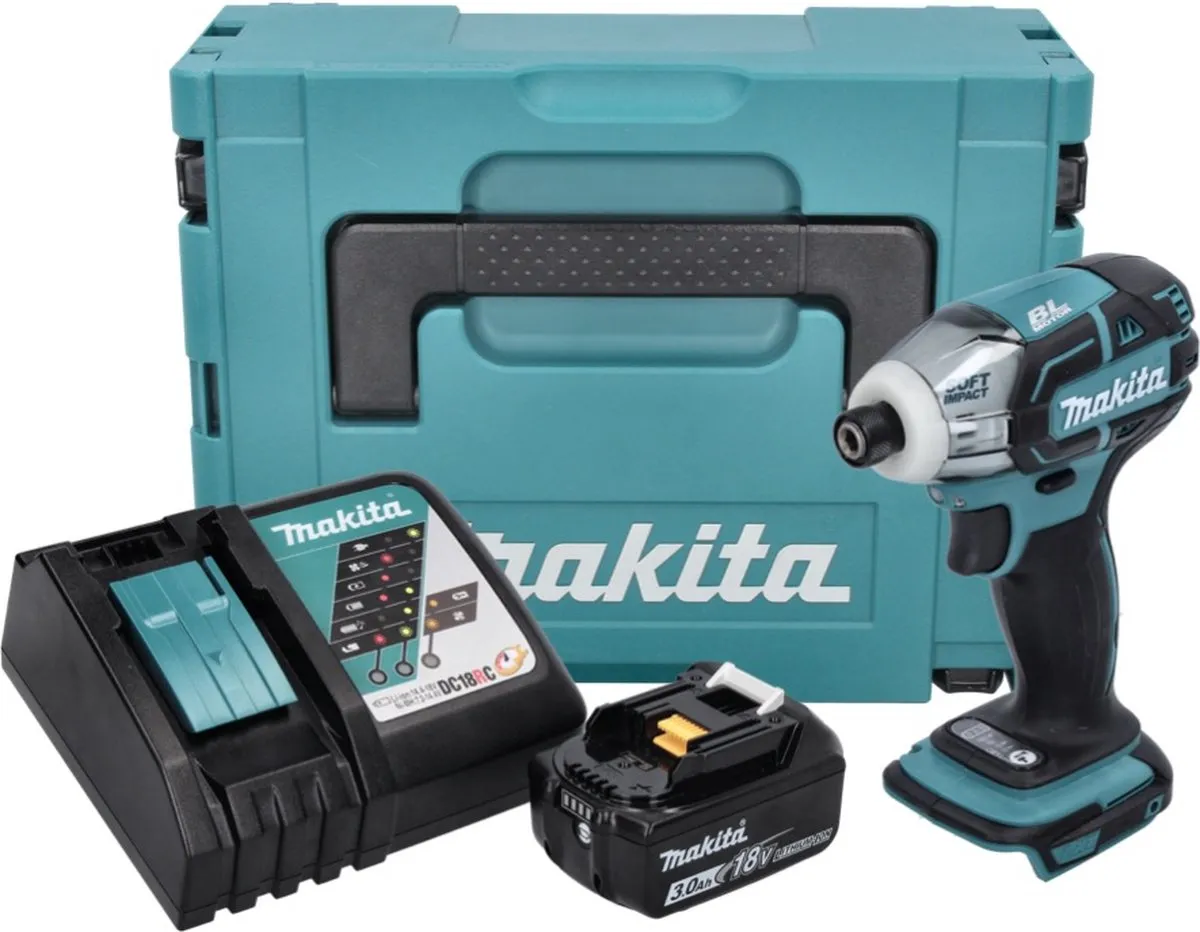 Makita DTS141RF1J Accuschroevendraaier 18V 40Nm - 1x 3.0Ah + Lader + Makpac - afbeelding 3 van 5
