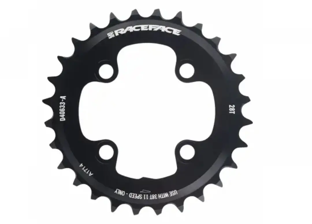 Race Face Turbine Kettingblad 64 BCD 11-speed, zwart Uitvoering 28T - afbeelding 2 van 5