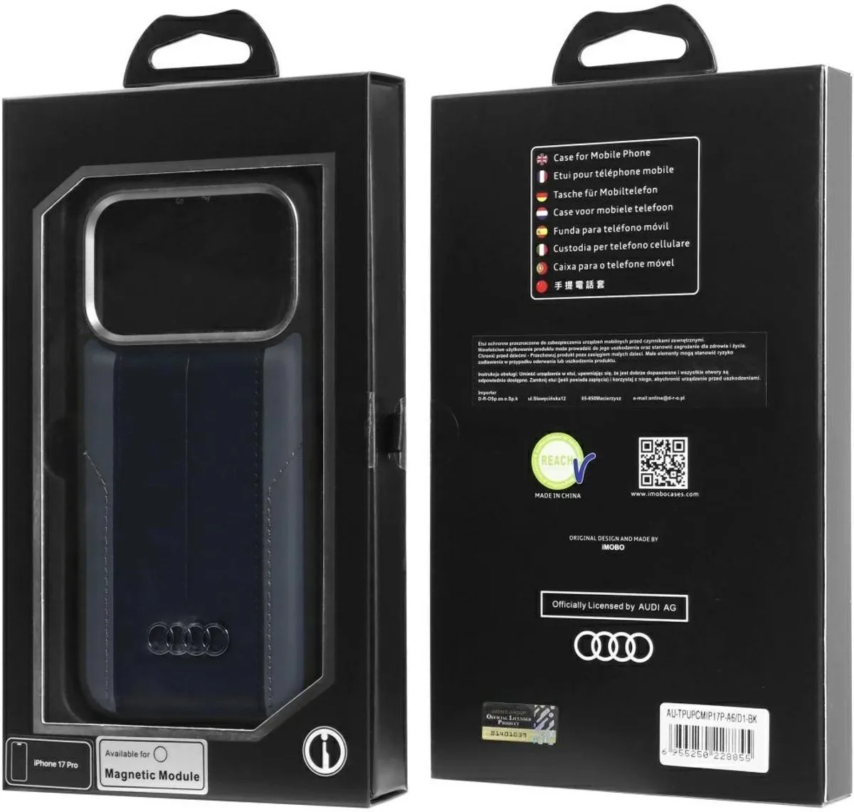 Audi Case A6 Synthetisch Leder iPhone 17 Pro - Zwart - afbeelding 2 van 6