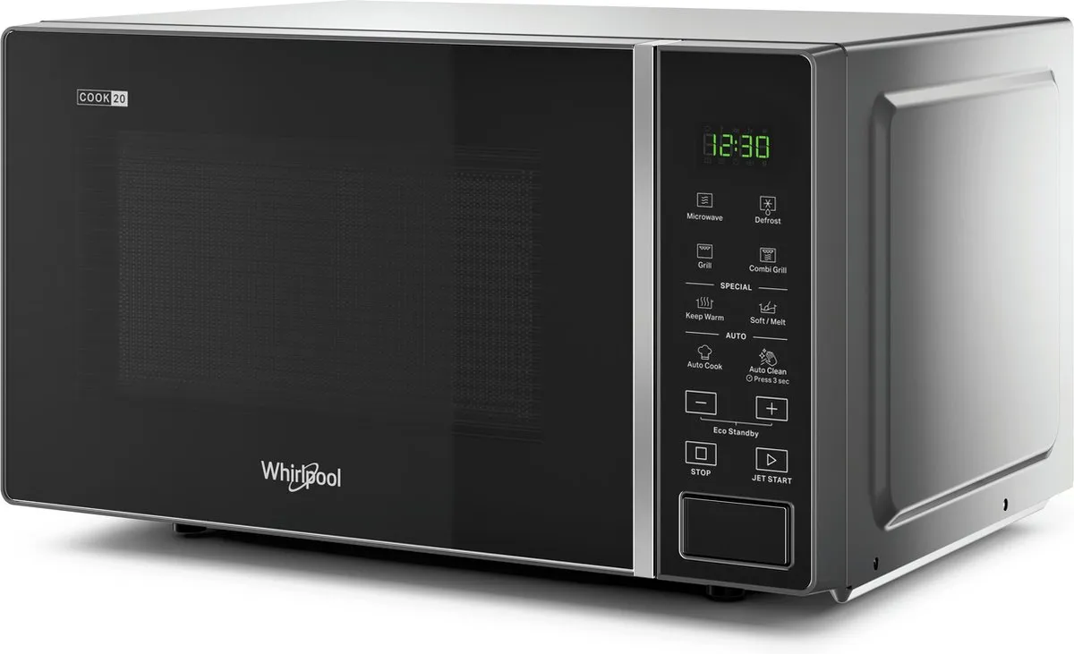Whirlpool MWP 203 SB Vrijstaande Grill-Magnetron 700W