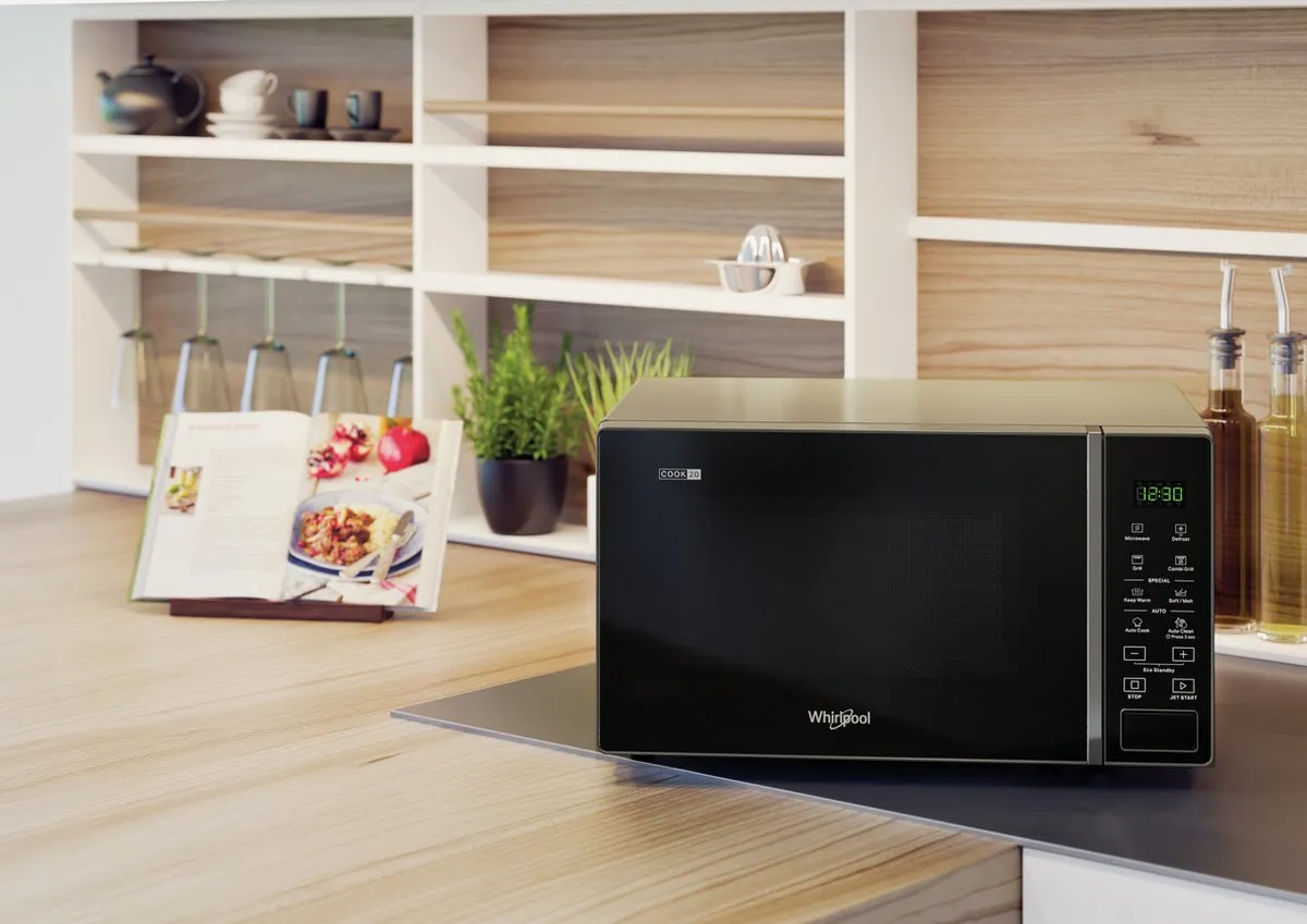 Whirlpool MWP 203 SB Vrijstaande Grill-Magnetron 700W - 20L - Zwart