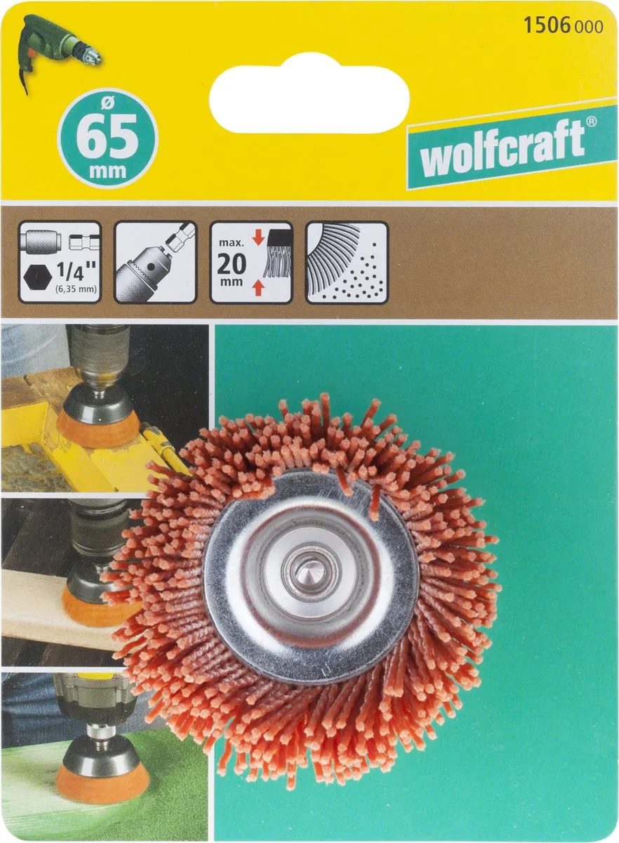 Wolfcraft Nylondraad Komborstel 1506000