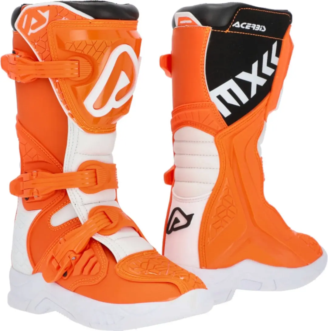 Acerbis X-Team JR Oranje Witte Kinder Crosslaarzen