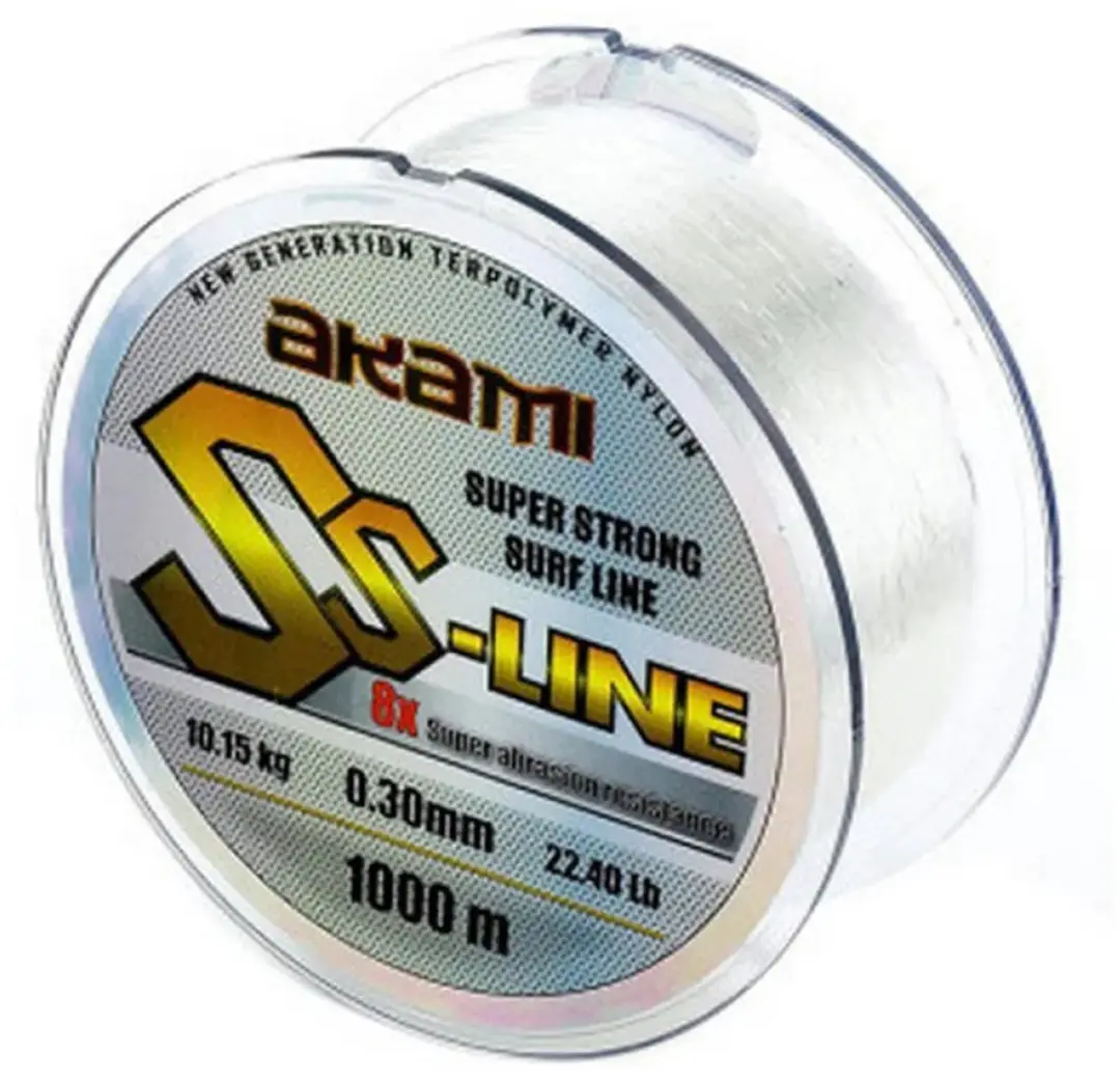 Akami Ss-line Monofilament 1000 M Transparant 0.350 mm