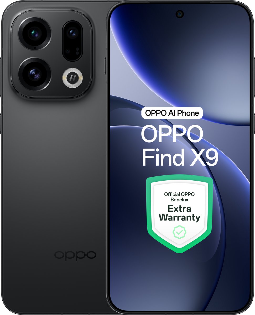 OPPO Find X9 5G 12+ 512GB Space Black - Extra Garantie