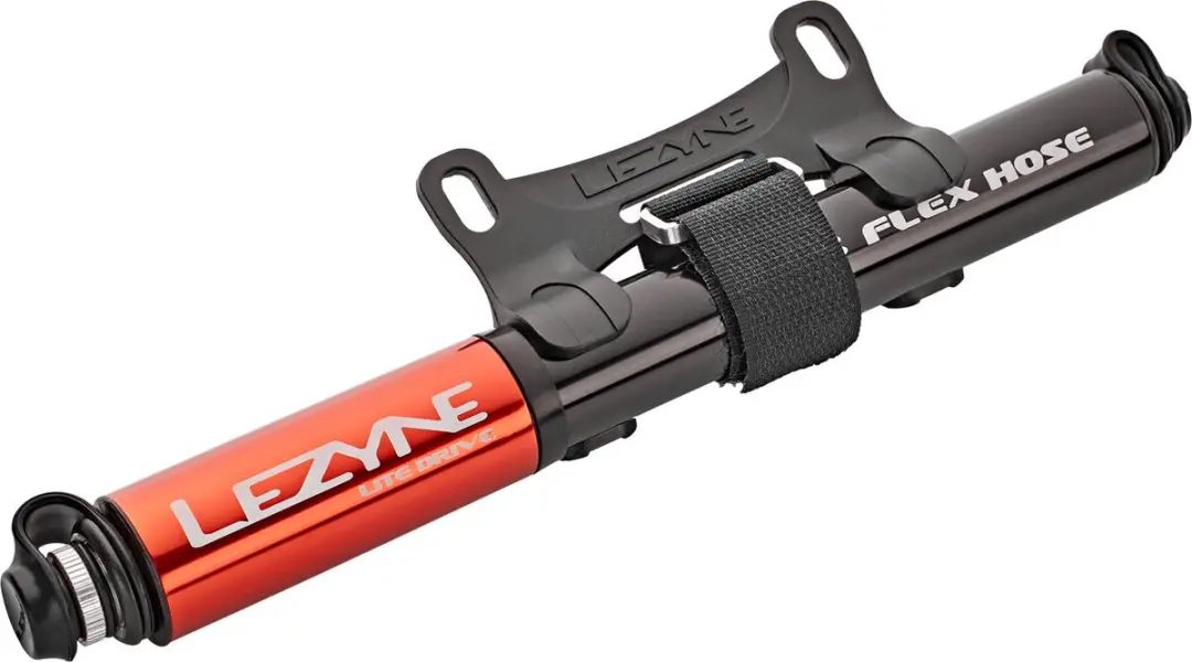 Lezyne Lite Drive Mini Handpomp 160psi - Rood - afbeelding 4 van 6