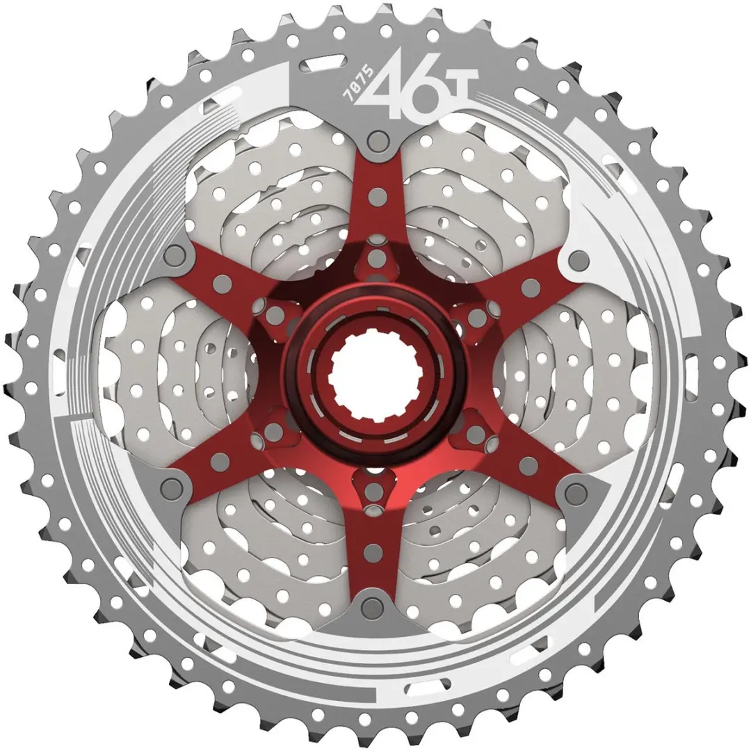 Sunrace CS-MX3 10-speed cassette 11-46T - Zilver - afbeelding 2 van 6