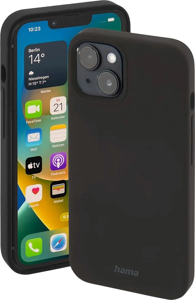 Hama MagCase Finest Feel Pro iPhone 14 Plus Hoesje - Zwart