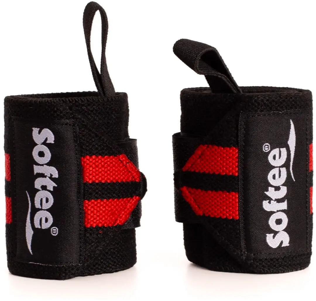 Softee spiercompressiepolsband Negro/Rojo ÚNICA