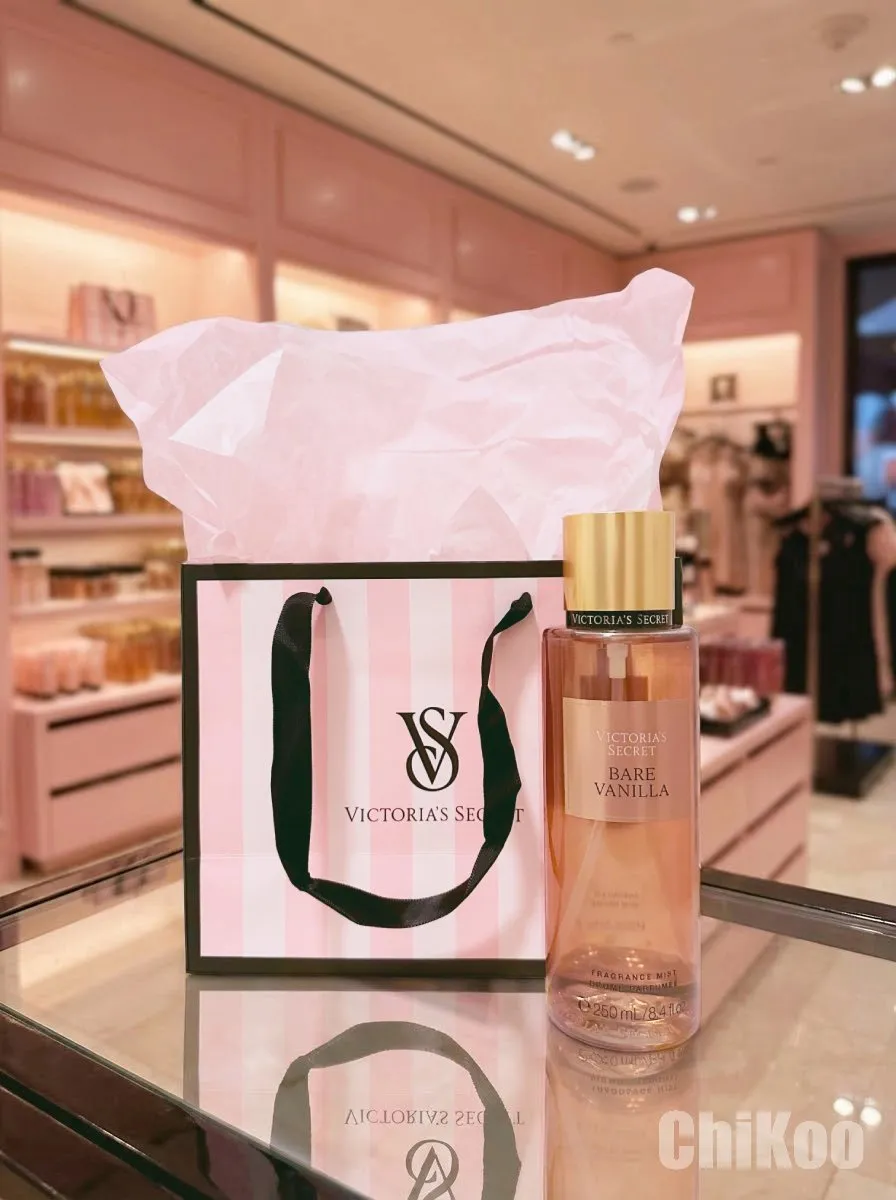 Victoria's Secret Bare Vanilla | Geparfumeerde Body Mist | Dames Fragrance Parfum 250 ML | Inclusief Cadeautasje & Cadeautje
