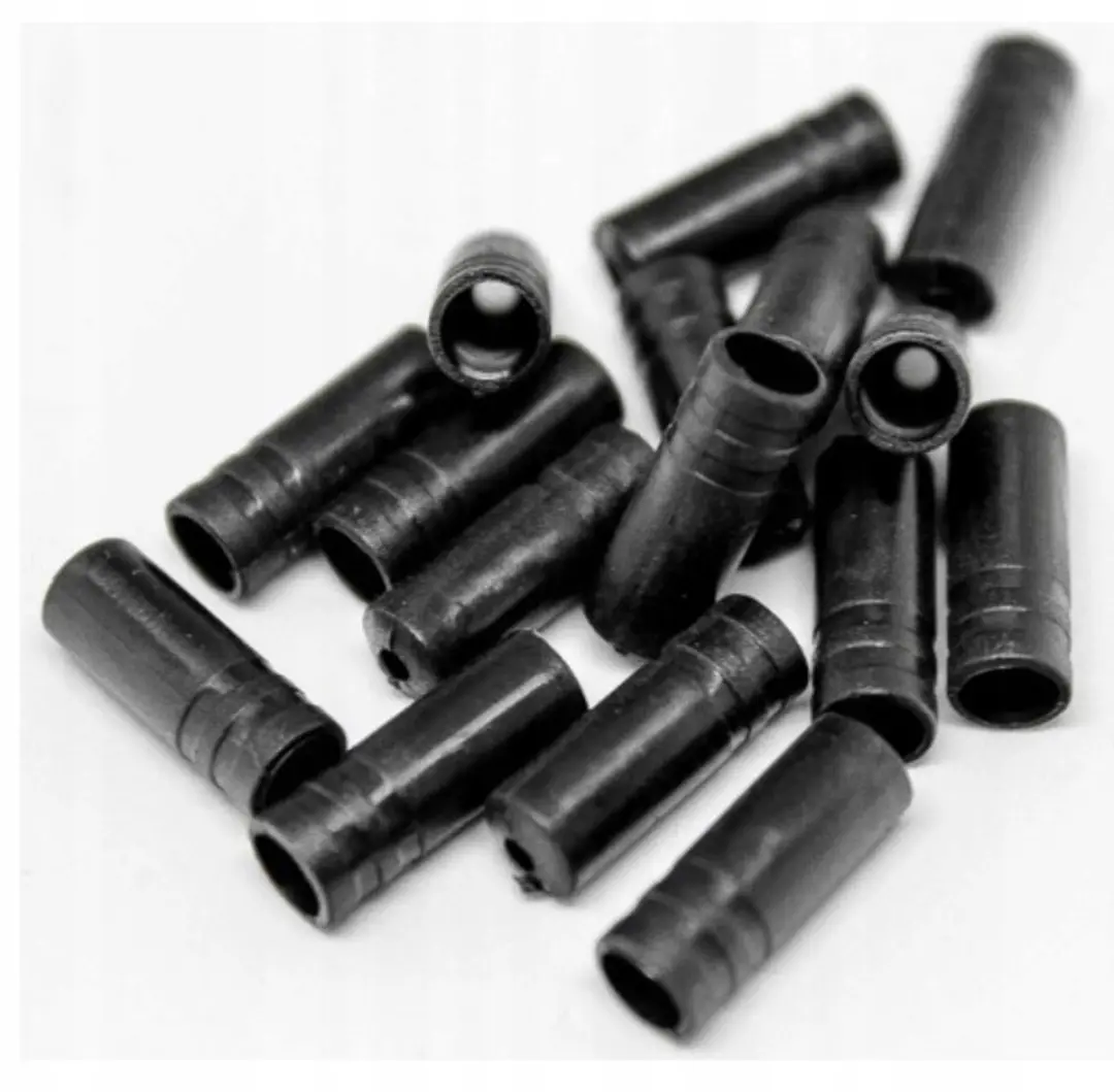6x zwarte 4 mm PVC-kabeladapters voor Versnellingen