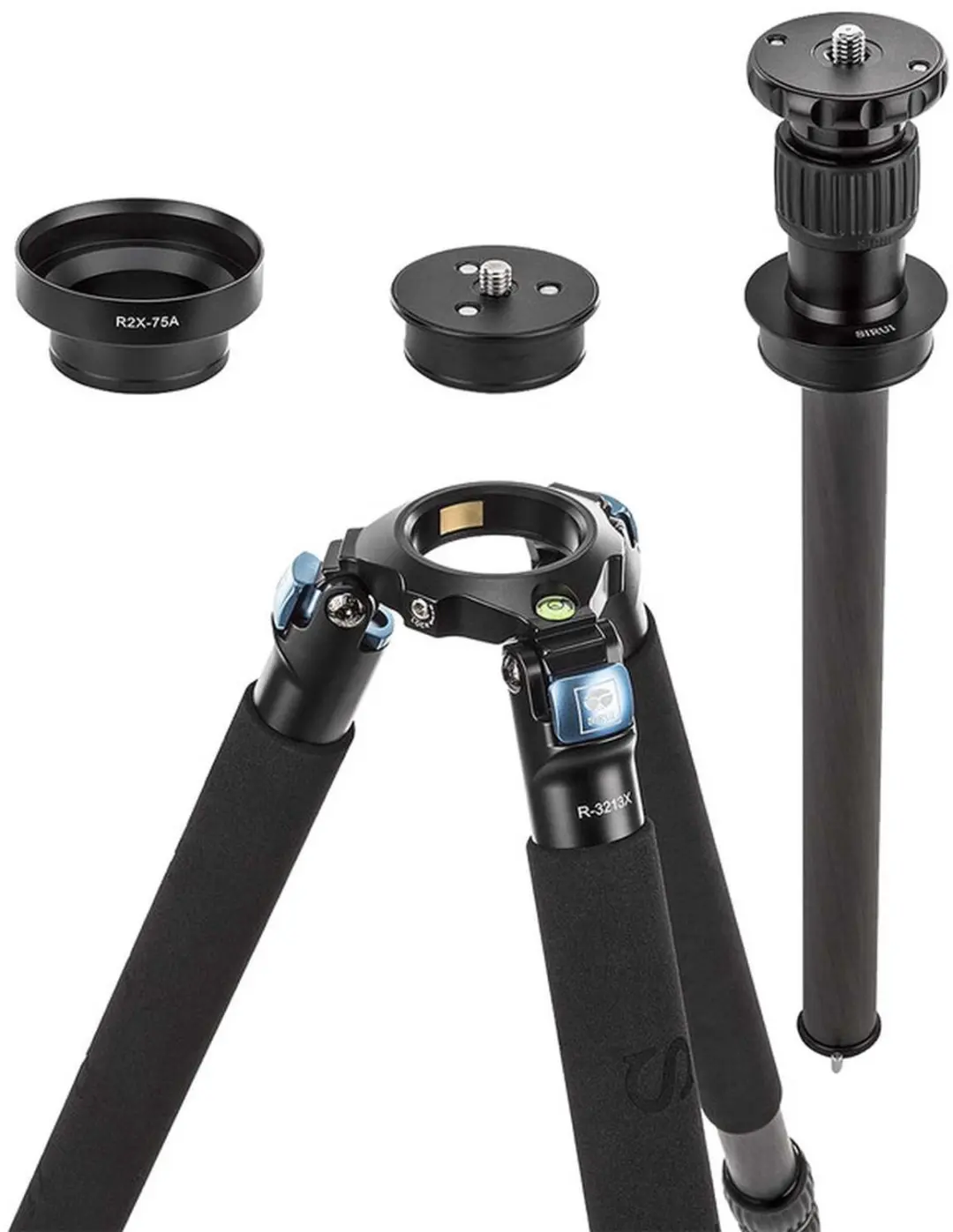 Sirui Verslaggever X R-3213X Carbon Statief - Zwart - afbeelding 2 van 4