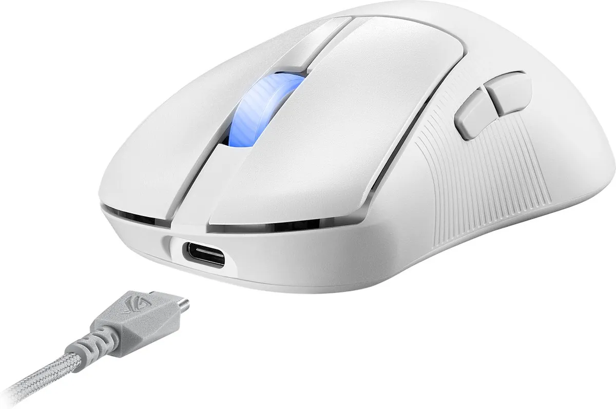 ASUS ROG Keris II Gaming Muis 90MP03N0-BMUA10 - 42.000 DPI - Wit
