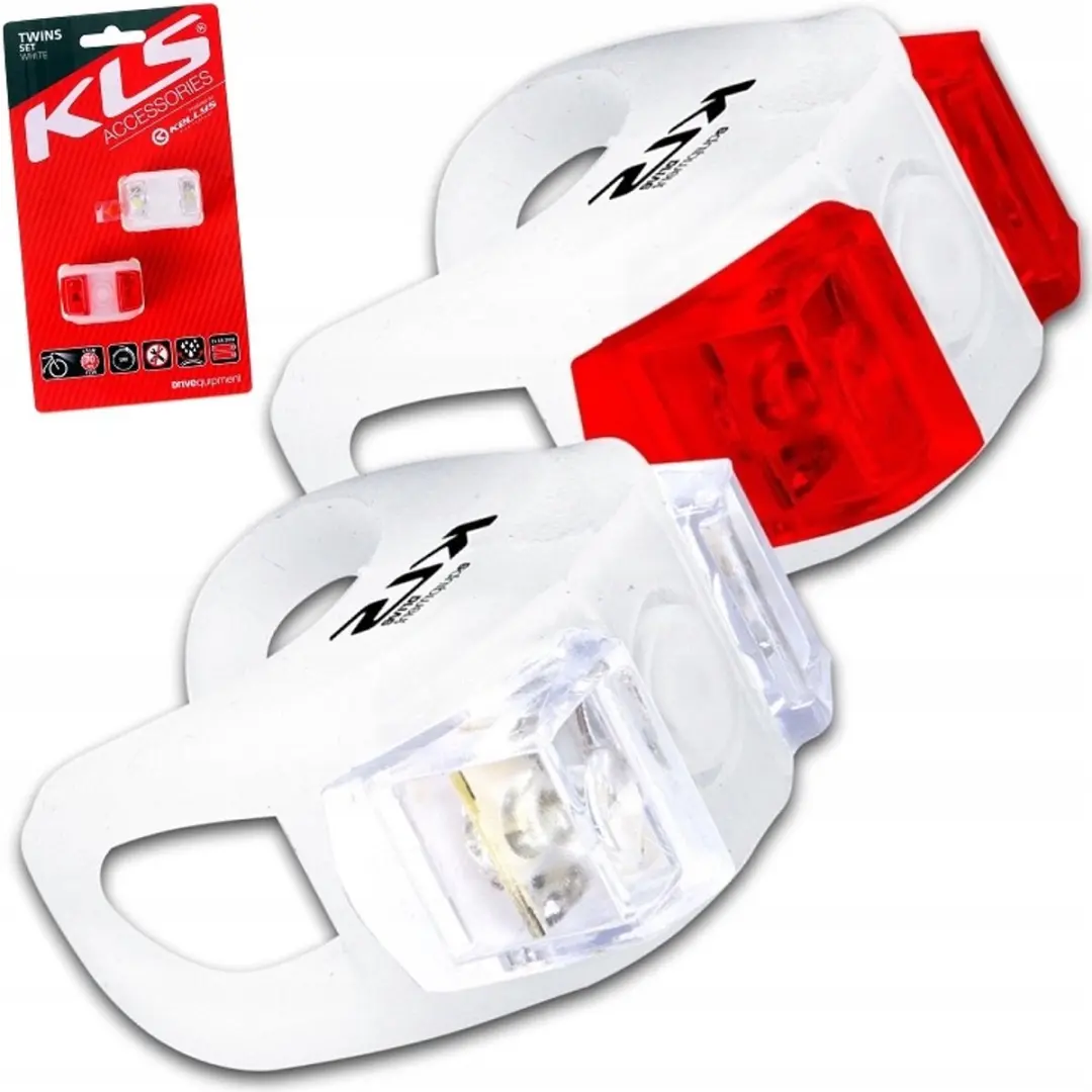 Kellys Twins LED Fietsverlichting Set Wit