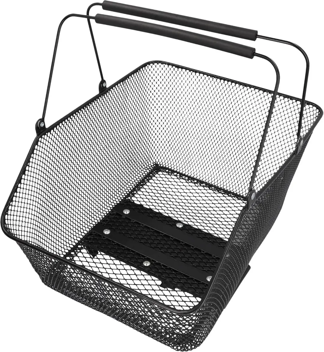 Fischer City E-Bike Fietsmand Smal Gaas Zwart Draagkracht 7 kg