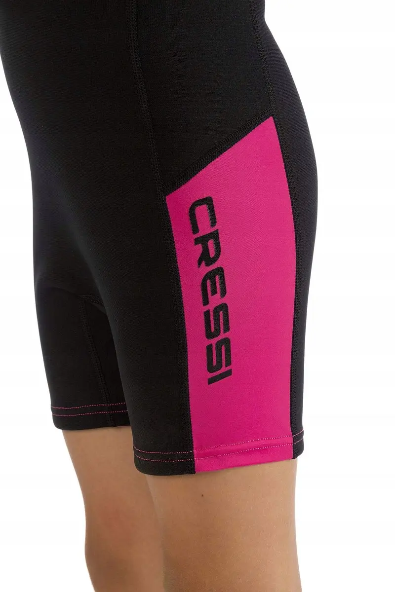 Cressi Kinder Neopreen Shorty Wetsuit 2mm - Zwart/Roze - afbeelding 4 van 5