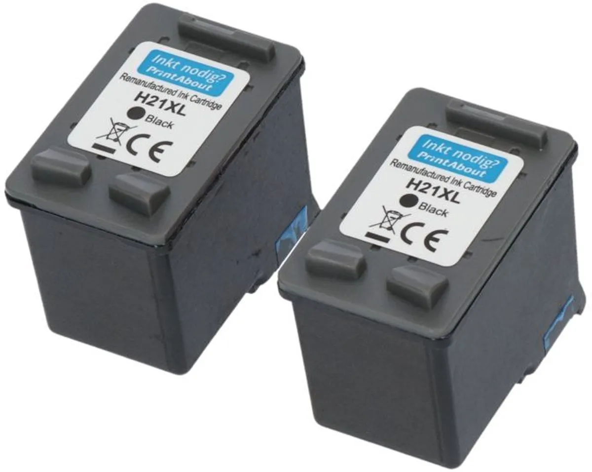 PrintAbout Inktcartridge C9351AE - Zwart 2-pack - 1.800 pagina's