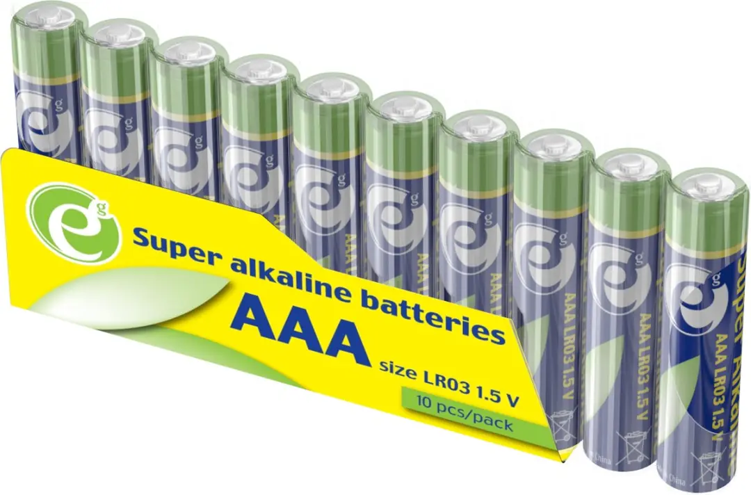 Gembird Super Alkaline AAA Batterijen - 10 stuks - afbeelding 5 van 6