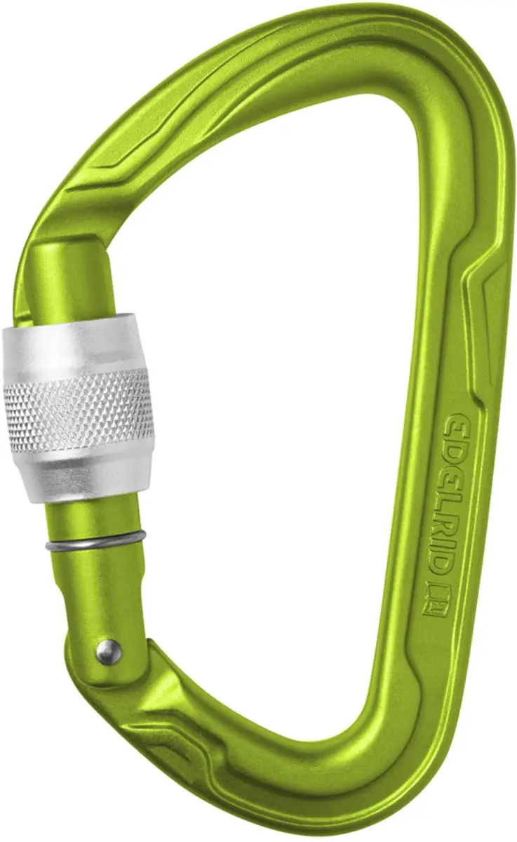 Edelrid Pure Screw III D-vormige karabijnhaak - Groen - afbeelding 5 van 6