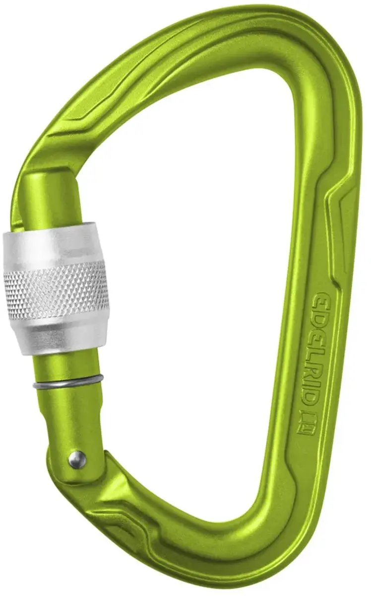 Edelrid Pure Screw III D-vormige karabijnhaak - Groen - afbeelding 6 van 6