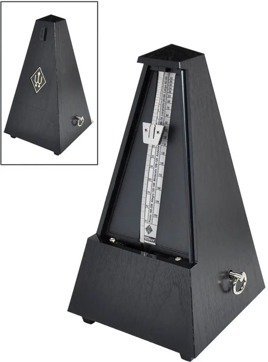 Wittner 845161 Mechanische Metronoom - 40-208 BPM - Zwart - afbeelding 2 van 2