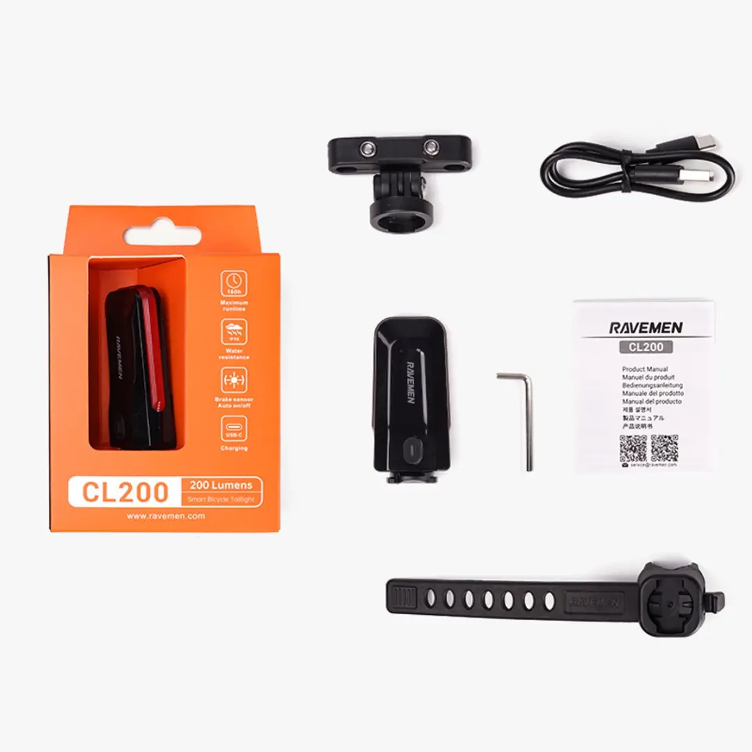 Ravemen CL200 Achterlicht - 200 Lumen - afbeelding 2 van 6