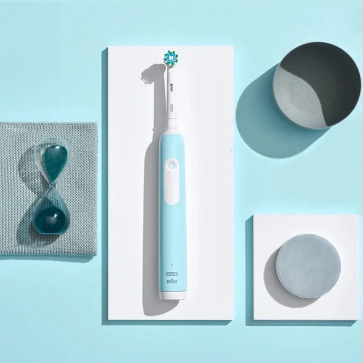 Oral-B PRO 1 Elektrische Tandenborstel - Blauw & Zwart - afbeelding 6 van 6