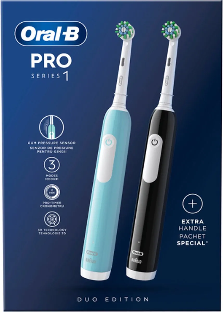 Oral-B PRO 1 Elektrische Tandenborstel - Blauw & Zwart