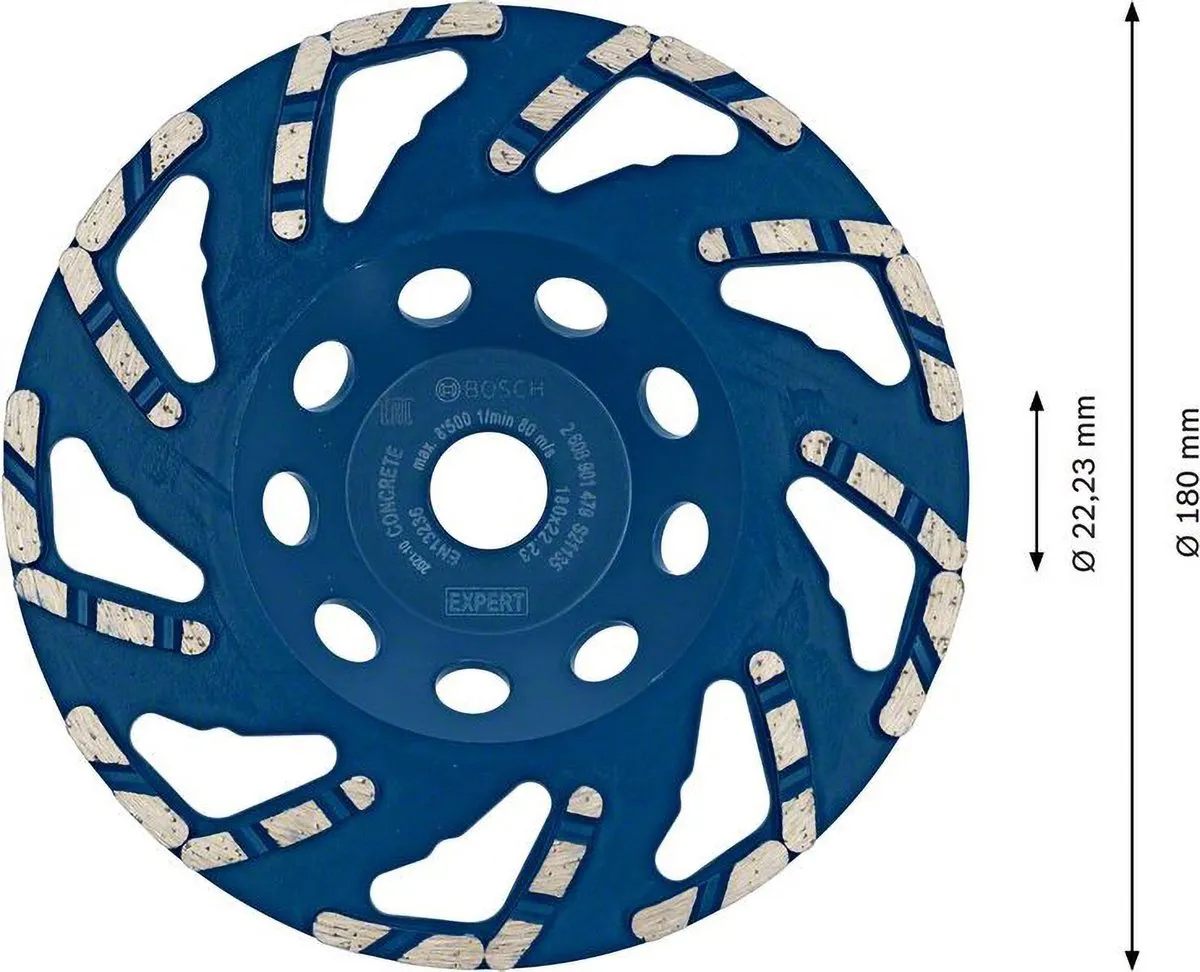 Bosch Professional Expert Concrete Slijpkoppen 180mm - 1 Stuk