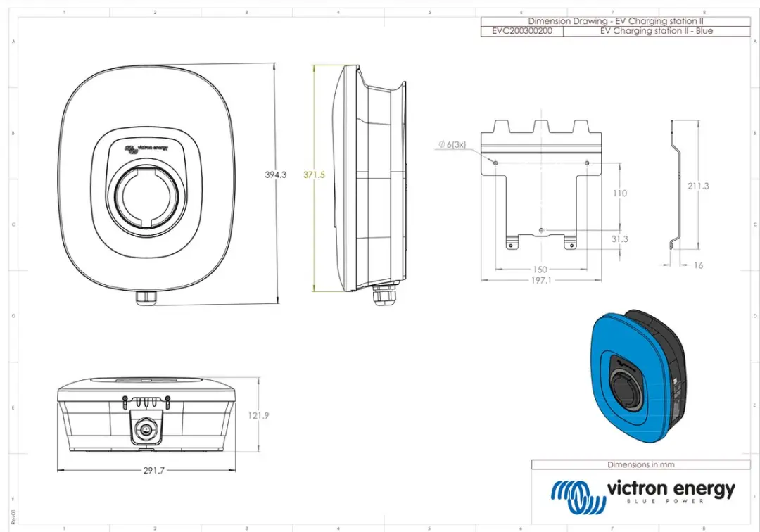 Victron NS EVC200300200 EV-laadstation - 22 kW - afbeelding 4 van 6