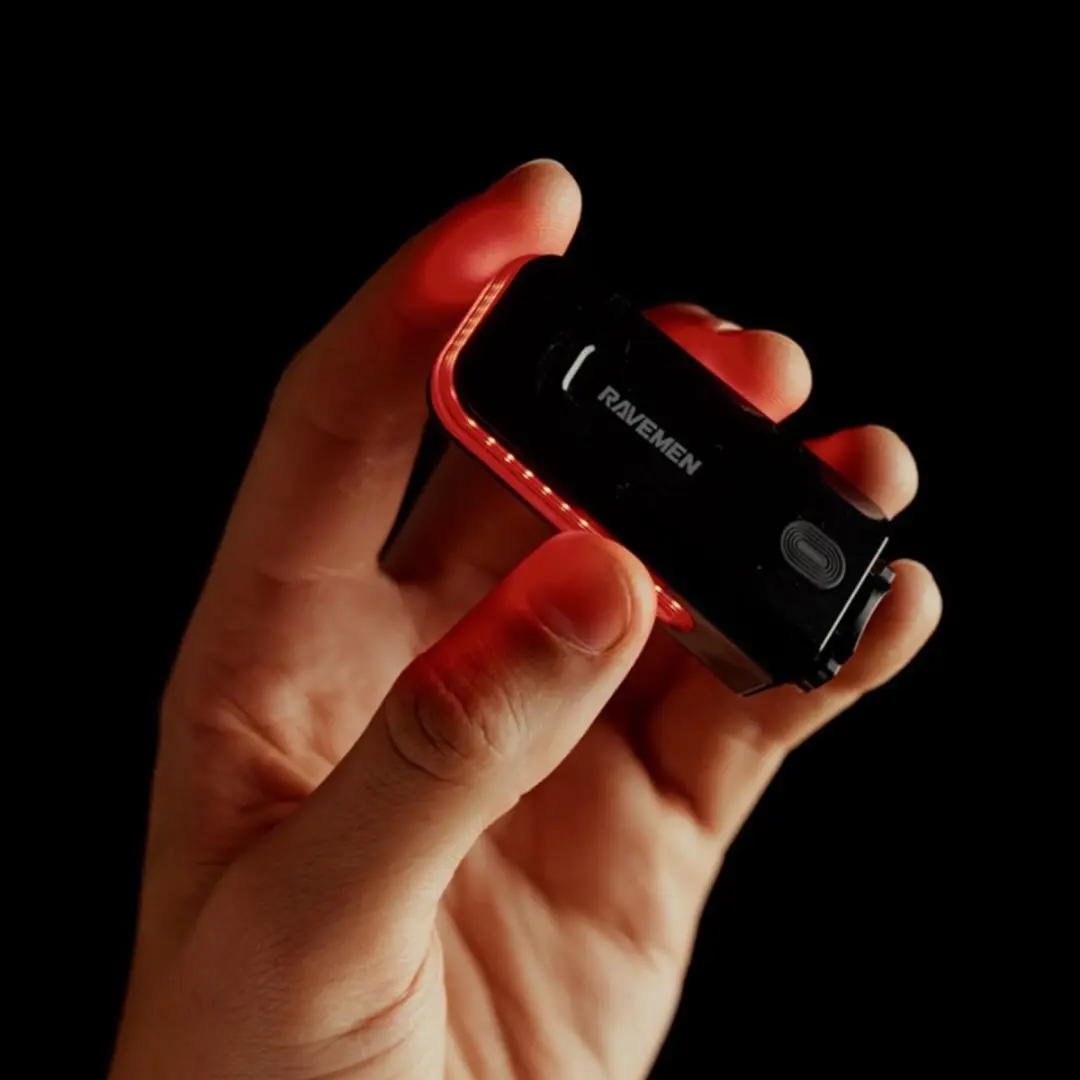 Ravemen CL100 Achterlicht - 100 lumen - Zwart/Rood - afbeelding 5 van 6