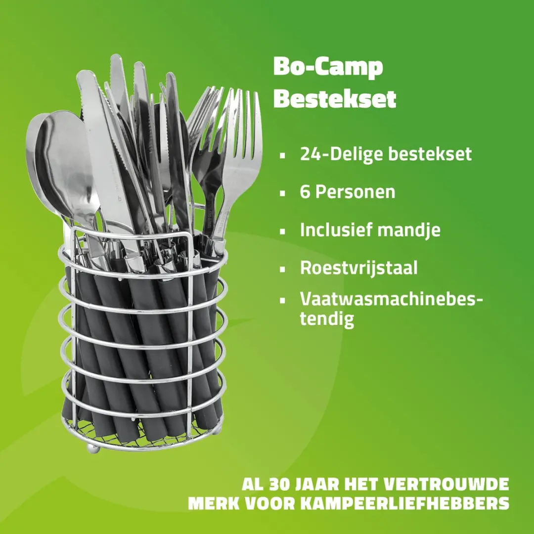 Bo-Camp Bestekset in Mand RVS 24-delig - afbeelding 2 van 5