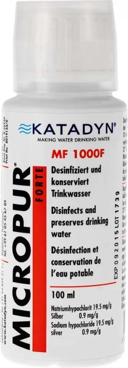 Katadyn Micropur Forte MF 1.000F Waterzuivering - 100ml - afbeelding 2 van 5