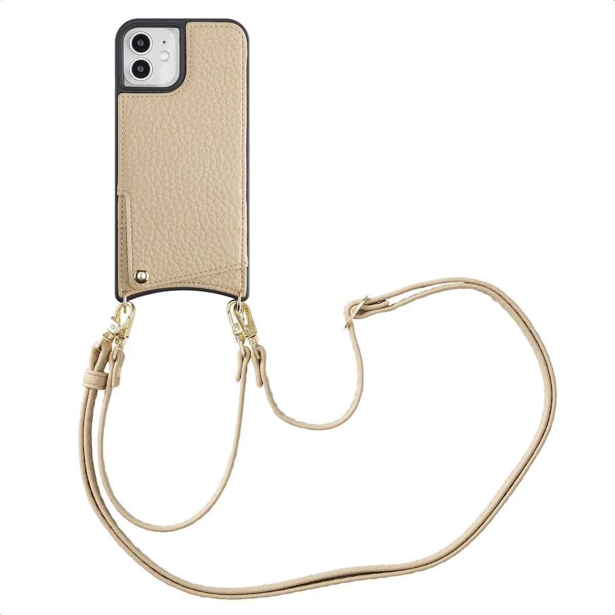Selencia Hoesje iPhone 12 Pro/12 Beige