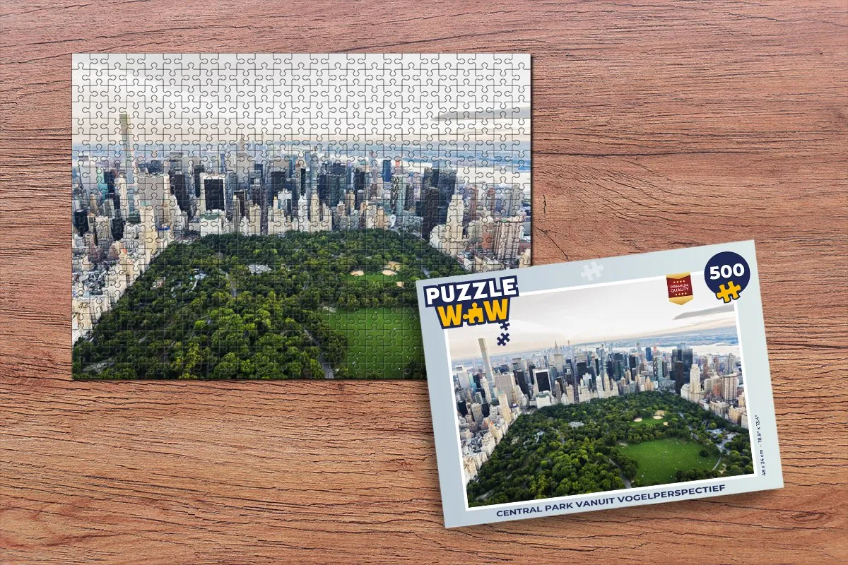 PuzzleWow New York Central Park Legpuzzel 500 Stuks - Multicolor