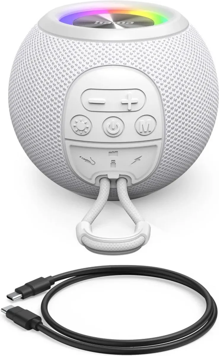Hama Ball Shape Bluetooth Speaker 5W - Wit