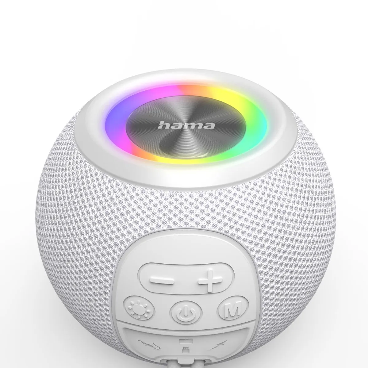 Hama Ball Shape Bluetooth Speaker 5W - Wit - afbeelding 6 van 6