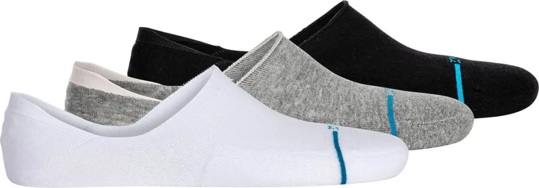 Stance unisex casual 3P footies icon zwart, wit & grijs