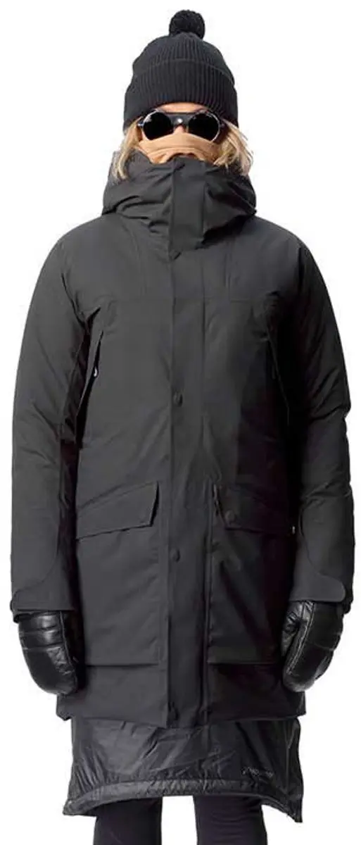 Houdini Fall in Parka Dames, true black Maat XL