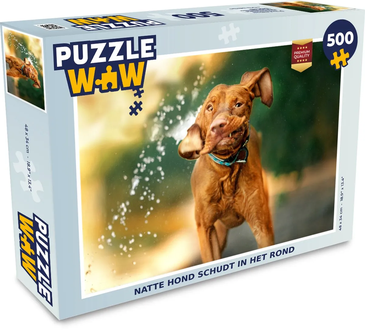 PuzzleWow Hond Water Legpuzzel 500 Stuks