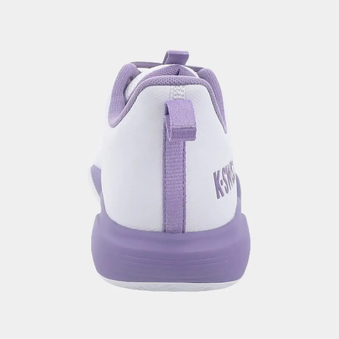 K-Swiss Ultrashot Light Clay Dames Tennisschoen - Wit/Paars - afbeelding 6 van 6